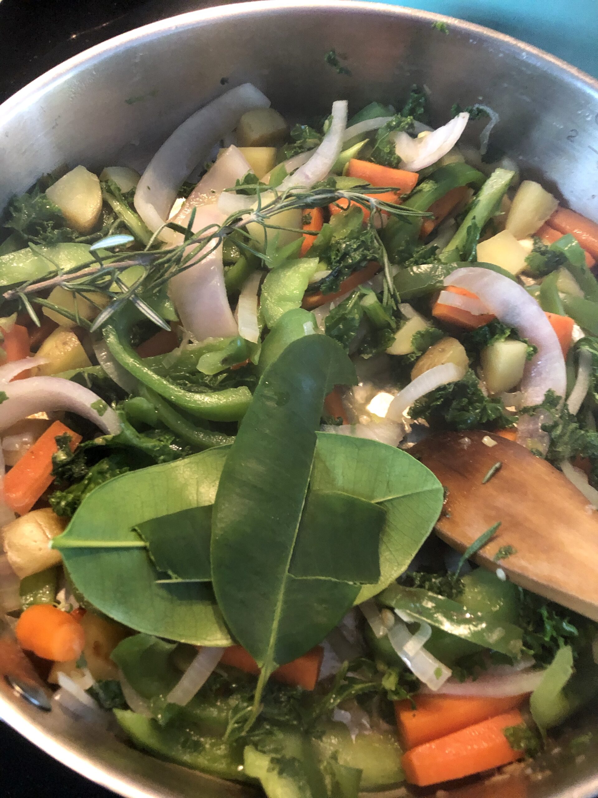 Added veggies and herbs